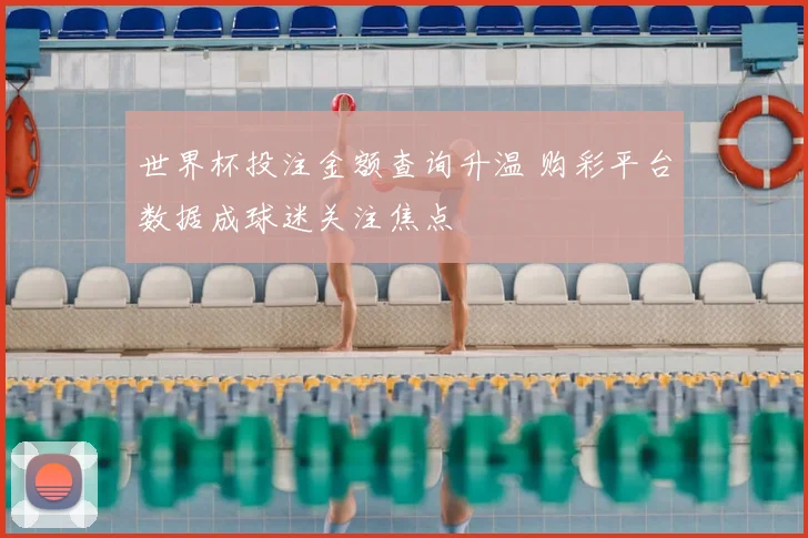 世界杯投注金额查询升温 购彩平台数据成球迷关注焦点